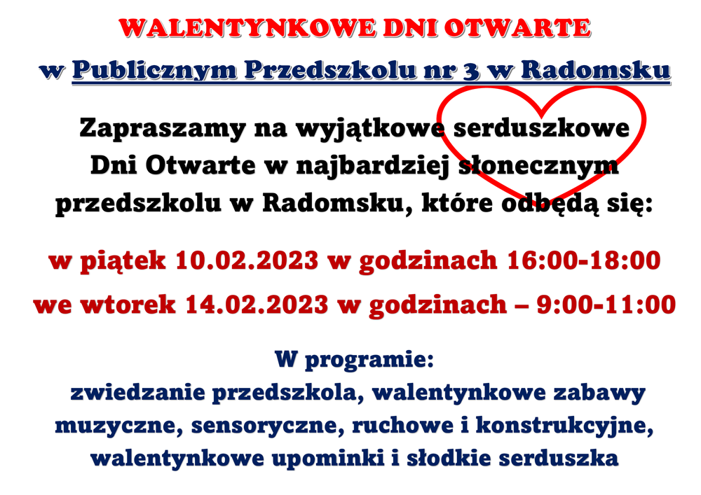 WALENTYNKOWE DNI OTWARTE 2