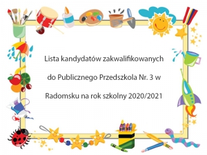 Lista kandydatów na rok 2020/2021